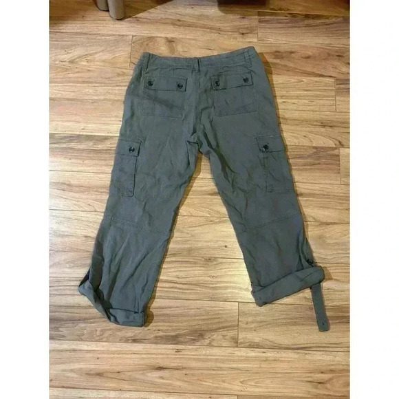 Banana Republic Pants Womens Size 6 Cargo Khaki Capri Martin Fit - Picture 5 of 6
